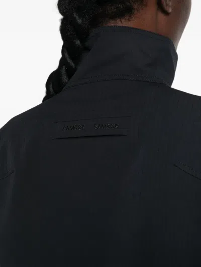 Samsoe & Samsoe Sabianca Double-breasted Belted Jacket In Multi