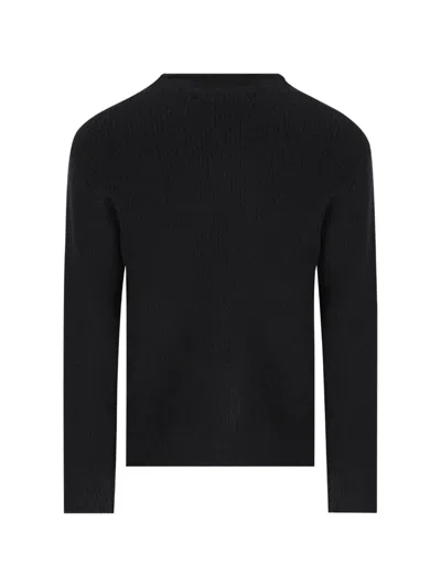 Massimo Osti Studio Ribbed-knit Sweater In Black