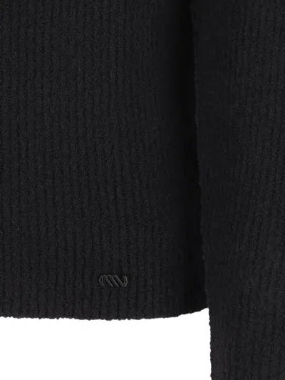 Massimo Osti Studio Ribbed-knit Sweater In Black