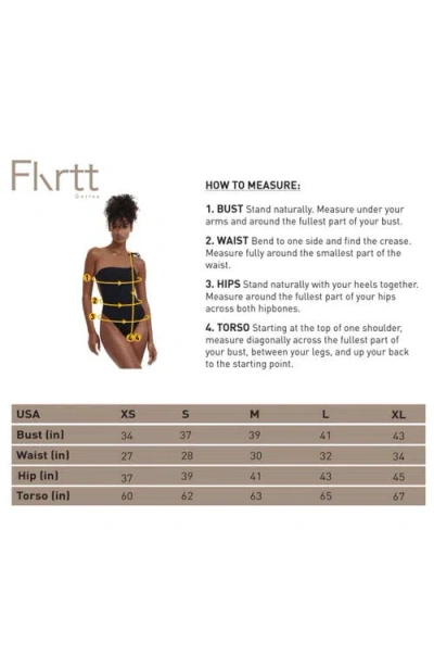 Flirtt Gottex Silky Python Adjustable Bikini Bottom Swimsuit In Black