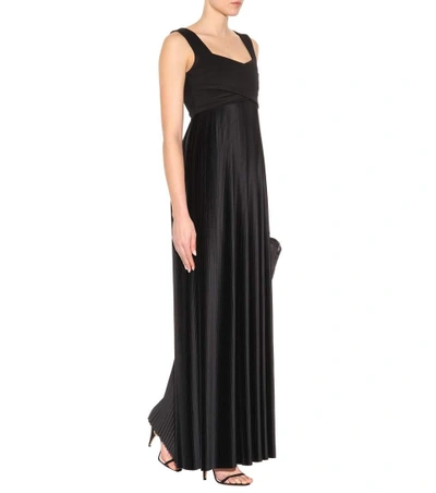 Shop The Row Alain Pleated Gown In Black