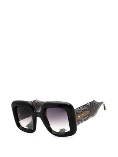 Etro Oversized Square-frame Sunglasses In Black