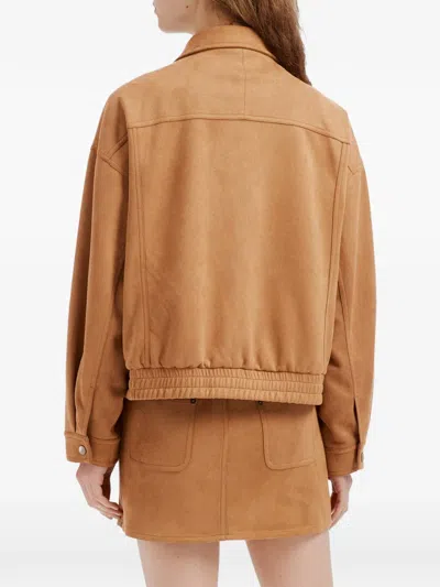 B+ab Elasticated-hem Jacket In Brown