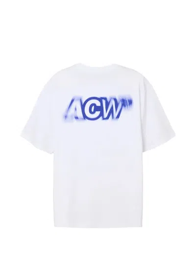 A-cold-wall* Spin Logo-print Cotton T-shirt In White