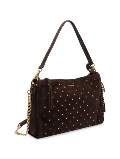 La Carrie Downtown Strass-embellished Shoulder Bag In Pattern