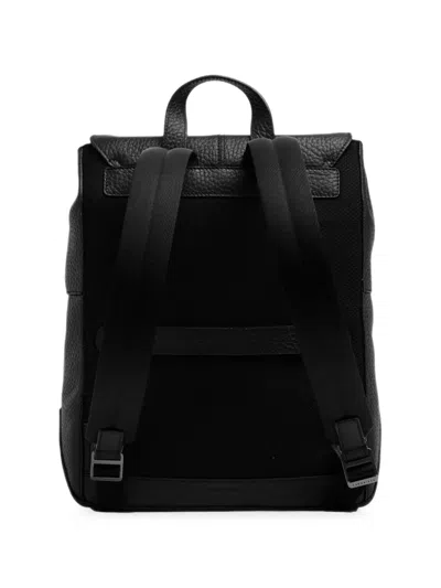 The Bridge Pebbled Leather Flap Backpack In Pattern