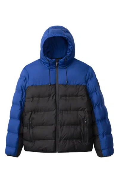 Noize Hector Quilted Puffer Jacket In Multi