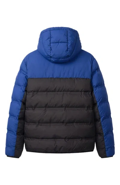 Noize Hector Quilted Puffer Jacket In Multi