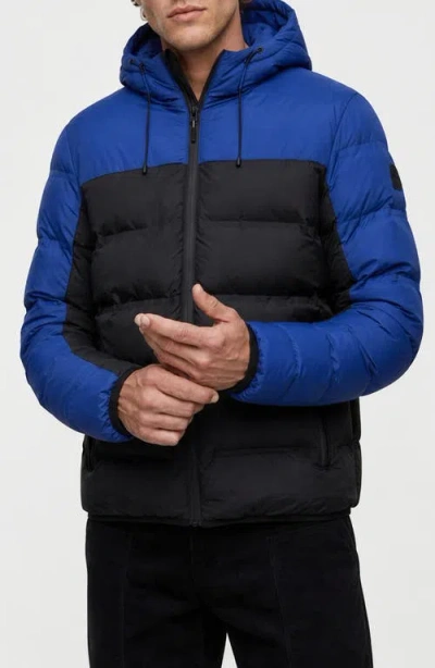 Noize Hector Quilted Puffer Jacket In Multi