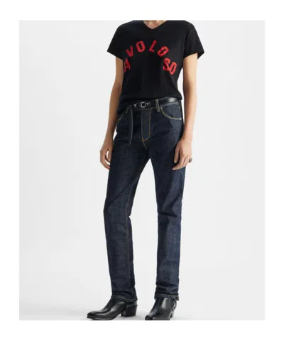 Fendi X Mirella Bentivoglio Archive Favoloso Slogan-print T-shirt In Black