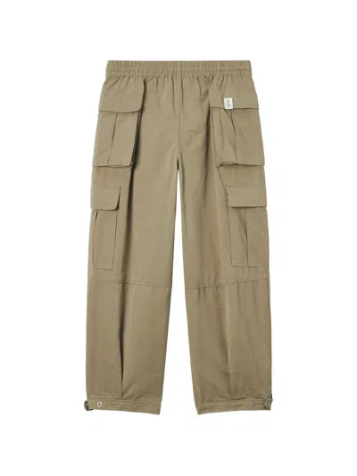 Five Cm Multi-pocket Drawstring Cargo Pants In Neutral