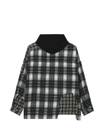 Izzue Check-pattern Hooded Shirt In Multi