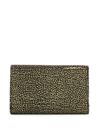 Borbonese Op-print Foldover Wallet In Blue