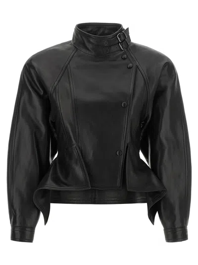 Balmain Fitted Buttoned Waist Jacket In Black