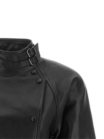 Balmain Fitted Buttoned Waist Jacket In Black