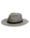 WHISTLES Felt Fedora Hat,1510879GRAY