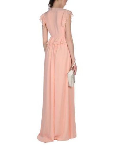 Shop Msgm Long Dresses In Pink