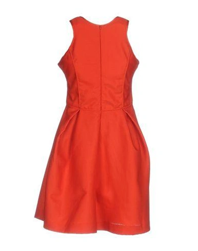 Shop Maje Short Dress In Red