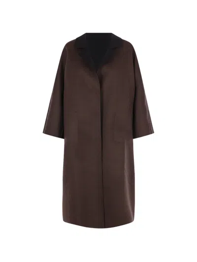 Daniela Gregis Reversible Wool Coat In Multi
