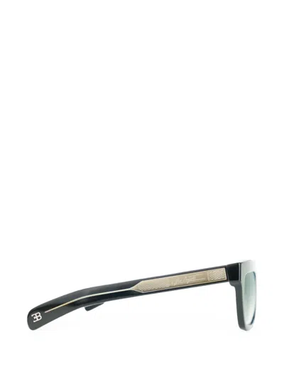 Bugatti 44bk Black Plastic Frame With Light Lenses Sunglasses In Black