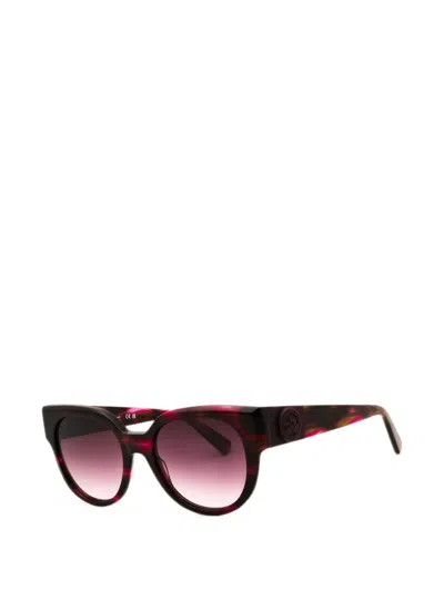 Longchamp Tortoiseshell-pattern Sunglasses In Red