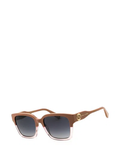 Marc Jacobs Rectangle-frame Sunglasses In Brown