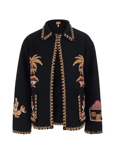 REMEMBER ME EMBROIDERED WHIPSTITCH-TRIM JACKET