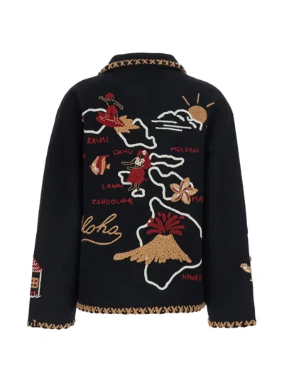 REMEMBER ME EMBROIDERED WHIPSTITCH-TRIM JACKET