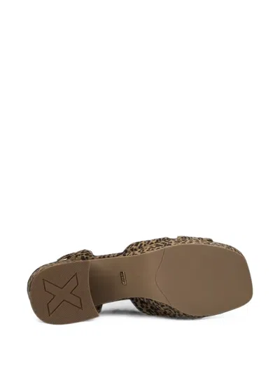LEOPARD-PRINT PLATFORM SANDALS
