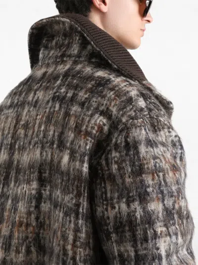 Dolce & Gabbana Check-pattern Bomber Jacket In Multi