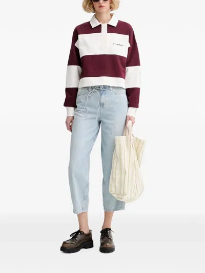 DRAWSTRING CROPPED JEANS