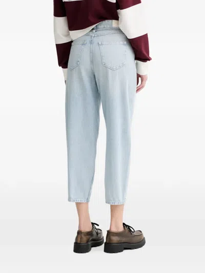 DRAWSTRING CROPPED JEANS