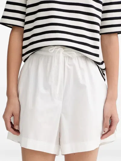 DRAWSTRING ELASTICATED COTTON SHORTS