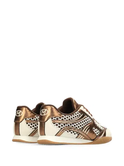 TULA SUZY METALLIC-EFFECT HONEYCOMB-MESH SNEAKERS
