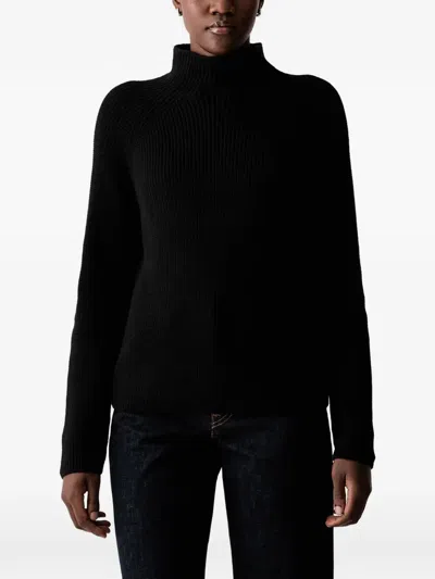 RIBBED RAGLAN-SLEEVE SWEATER