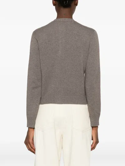BEADED-TRIM KNITTED CARDIGAN
