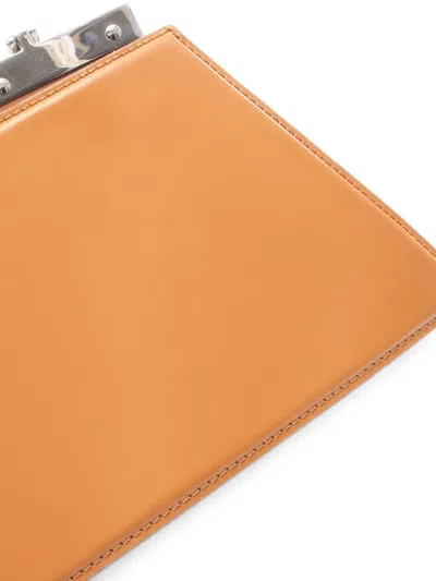 Pre-owned Fendi 2010s Medium Peekaboo Clutch Bag In Neutrals