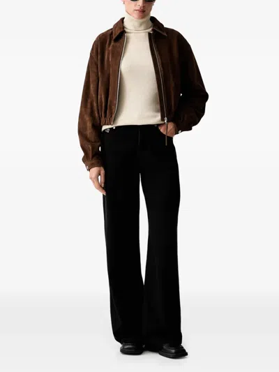 RIBBED-KNIT ROLL-NECK SWEATER