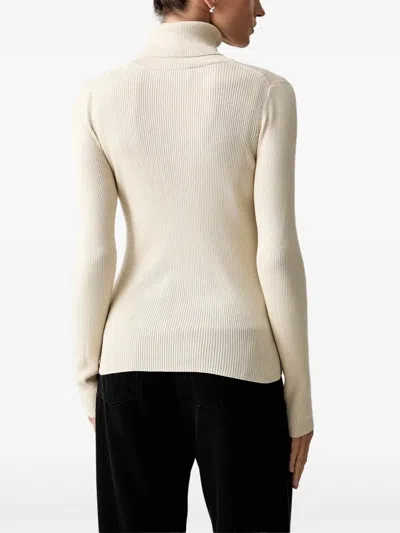 RIBBED-KNIT ROLL-NECK SWEATER