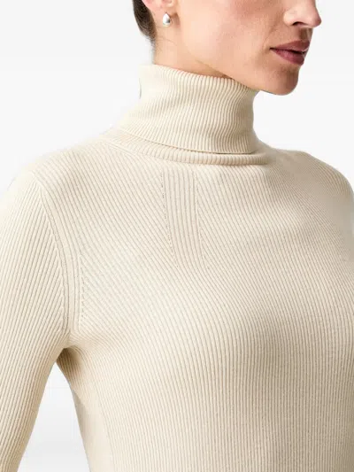 RIBBED-KNIT ROLL-NECK SWEATER
