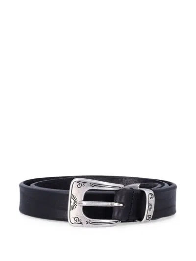 WILLIAM ENGRAVED LEATHER BELT