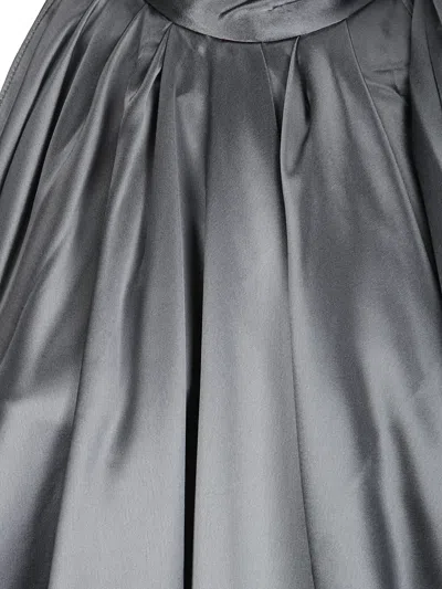 PETAL BOW-DETAIL DRAPED MINI DRESS