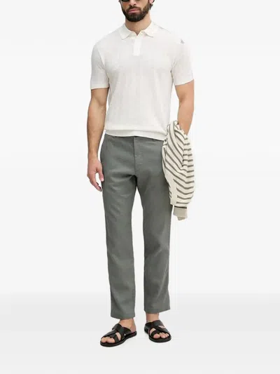 TEXTURED-KNIT POLO SHIRT