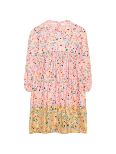 CLEMENTINA FLORAL-PRINT PETER PAN-COLLAR DRESS