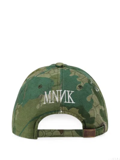 CAMOUFLAGE-PRINT EMBROIDERED CAP