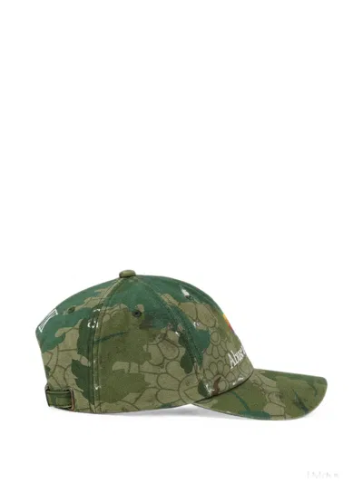 CAMOUFLAGE-PRINT EMBROIDERED CAP