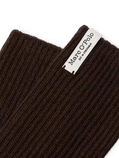 RIBBED-KNIT GLOVES