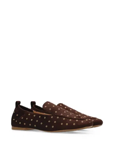 EYELET-EMBELLISHED LOAFERS
