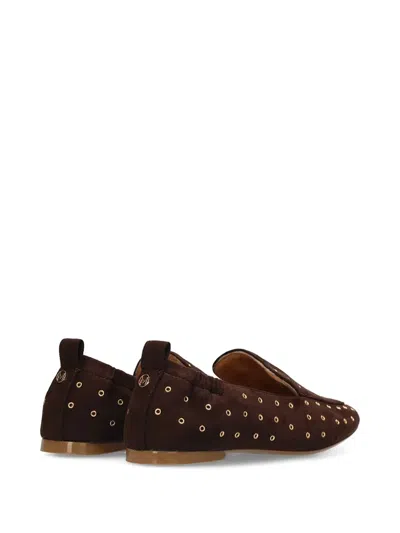 EYELET-EMBELLISHED LOAFERS