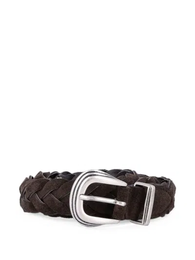 JOHN BRAIDED SUEDE BELT